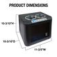 Vinotemp 12 Inch Wide 2 Bottle Capacity Free Standing Wine Cooler with Thermoelectric Technology in Black, , large
