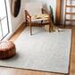 Safavieh Micro-Loop MLP176F 6" x 9" Light Grey and Ivory Area Rug, , large
