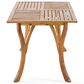 Hearth and Haven Outdoor 59 Inch Rectangular Solid Wood Table Dining Table in Teak, , large