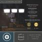 Vaxcel 13.25" 3-Light Motion Sensor Outdoor Security Flood Light in Bronze, , large