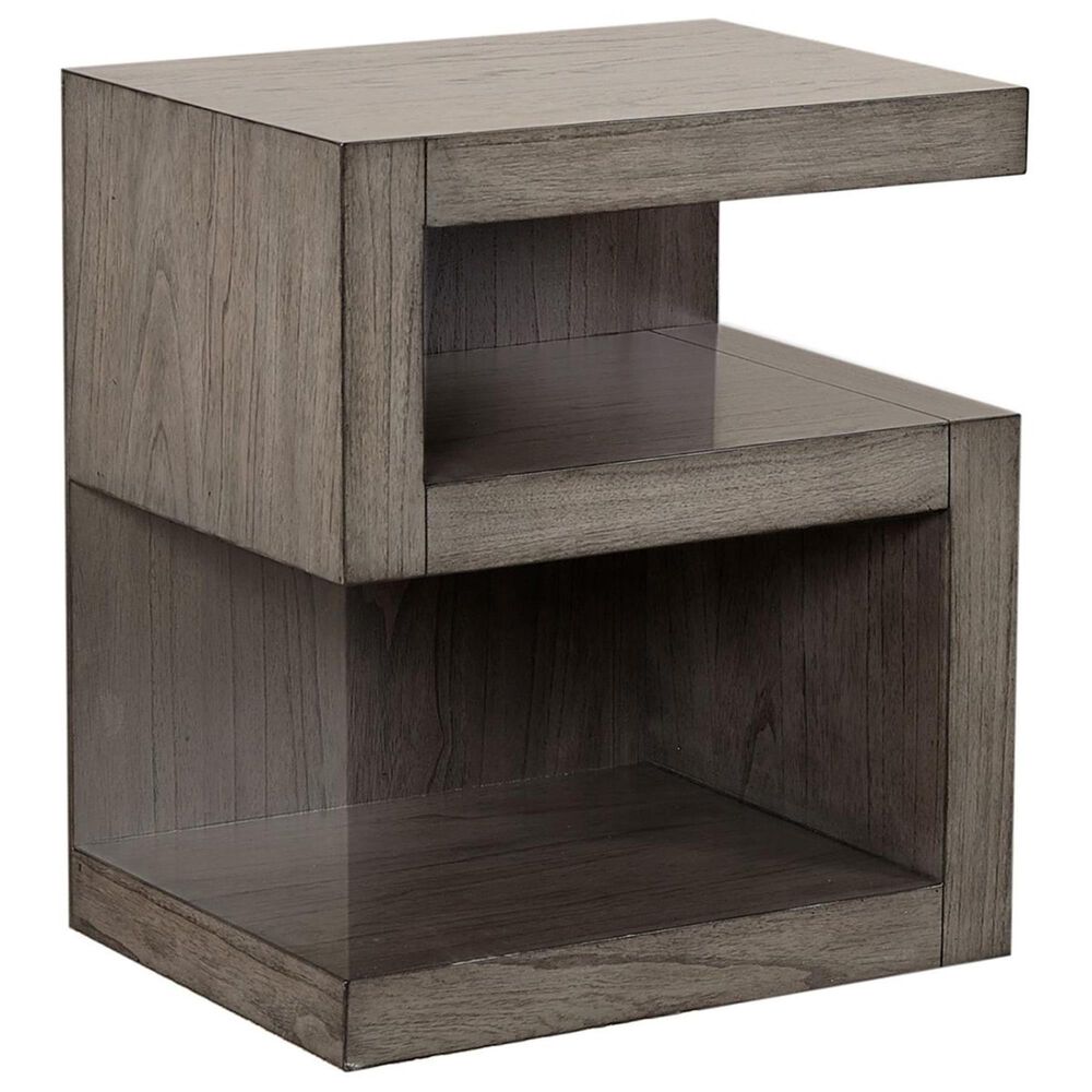 Riva Ridge Modern Loft S Nightstand in Graystone, , large