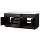 Lexora Home Abbey 84" Double Bathroom Vanity in Black Oak with 2 cm White Carrara Marble Top and Rectangular Sinks, , large