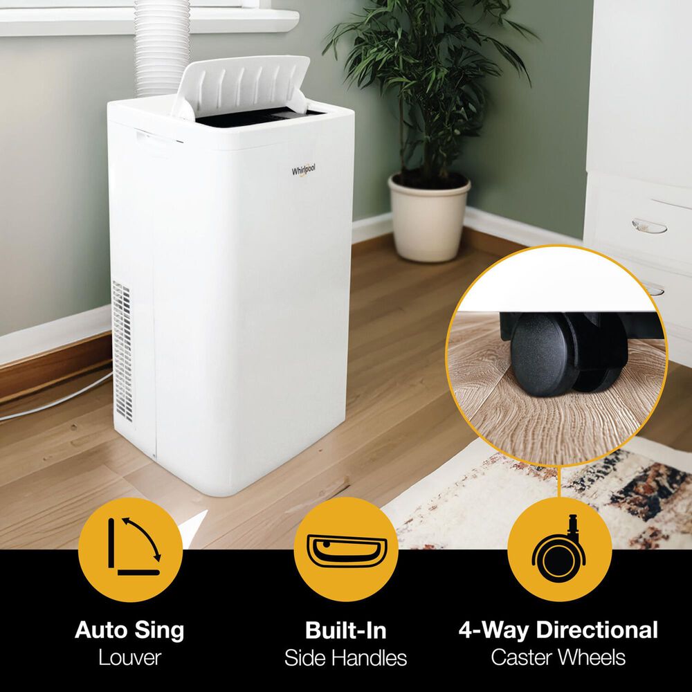 Whirlpool 14000 BTU Portable Air Conditioner in White, , large