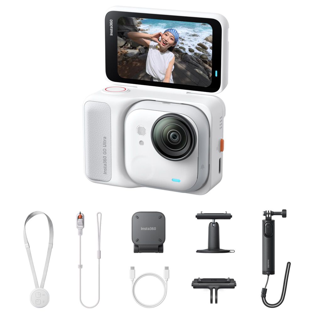 Insta360 GO Ultra Creator Bundle Action Camera in Arctic White, , large