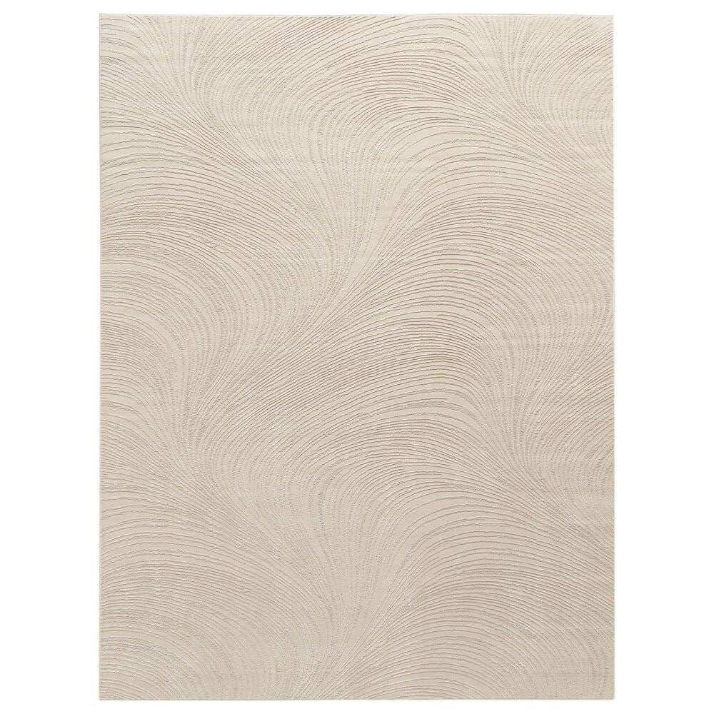 Nourison Central Park West CEP02 Beige 9" x 12" Area Rug, , large
