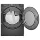 Whirlpool 7.4 cu. ft. Smart Front Load Electric Dryer with Steam in Volcano Black, , large
