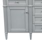 James Martin Vanities Brittany 60" Double Bathroom Vanity in Urban Gray with 3 cm Eternal Jasmine Pearl Silestone Top, Rectangular Sinks and FreePower Wireless Charger, , large