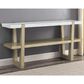 Steve Silver Perth Sofa Table in White and Weathered Sand, , large