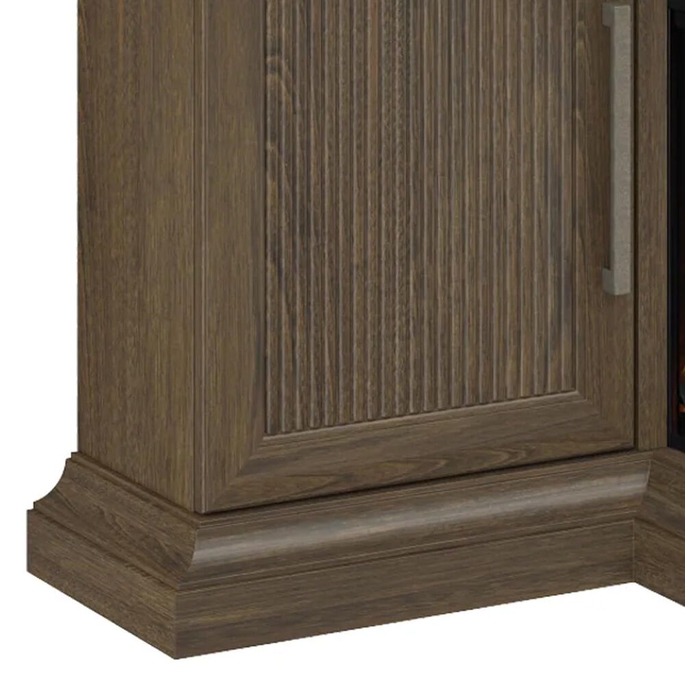 Fabio Flames Tanner 76" Electric Fireplace TV Stand in Cocoa Birch, , large