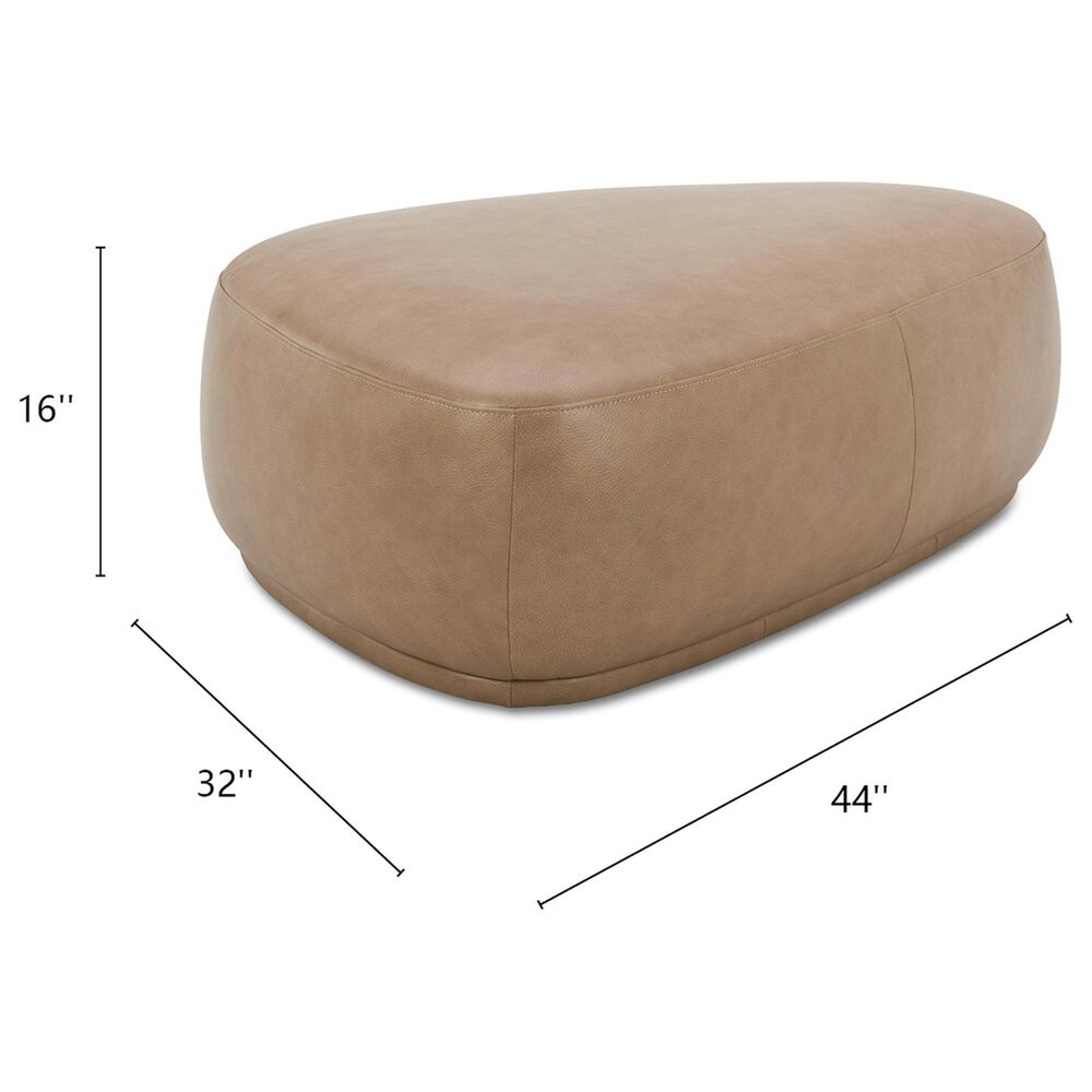 Jennifer Taylor Home Pebble 44&quot; Cocktail Ottoman in Tuscan Tan Brown, , large