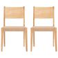 Linon Home Decor Cadence Side Chair with Woven Rope Seat in Natural (Set of 2), , large