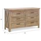 DaVinci Emory Farmhouse 6-Drawer Dresser in Driftwood, , large