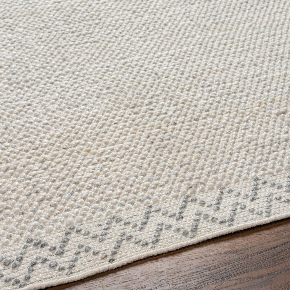 Surya Reika REK-2307 2&#39; x 3&#39; Light Gray, Charcoal and White Area Rug, , large