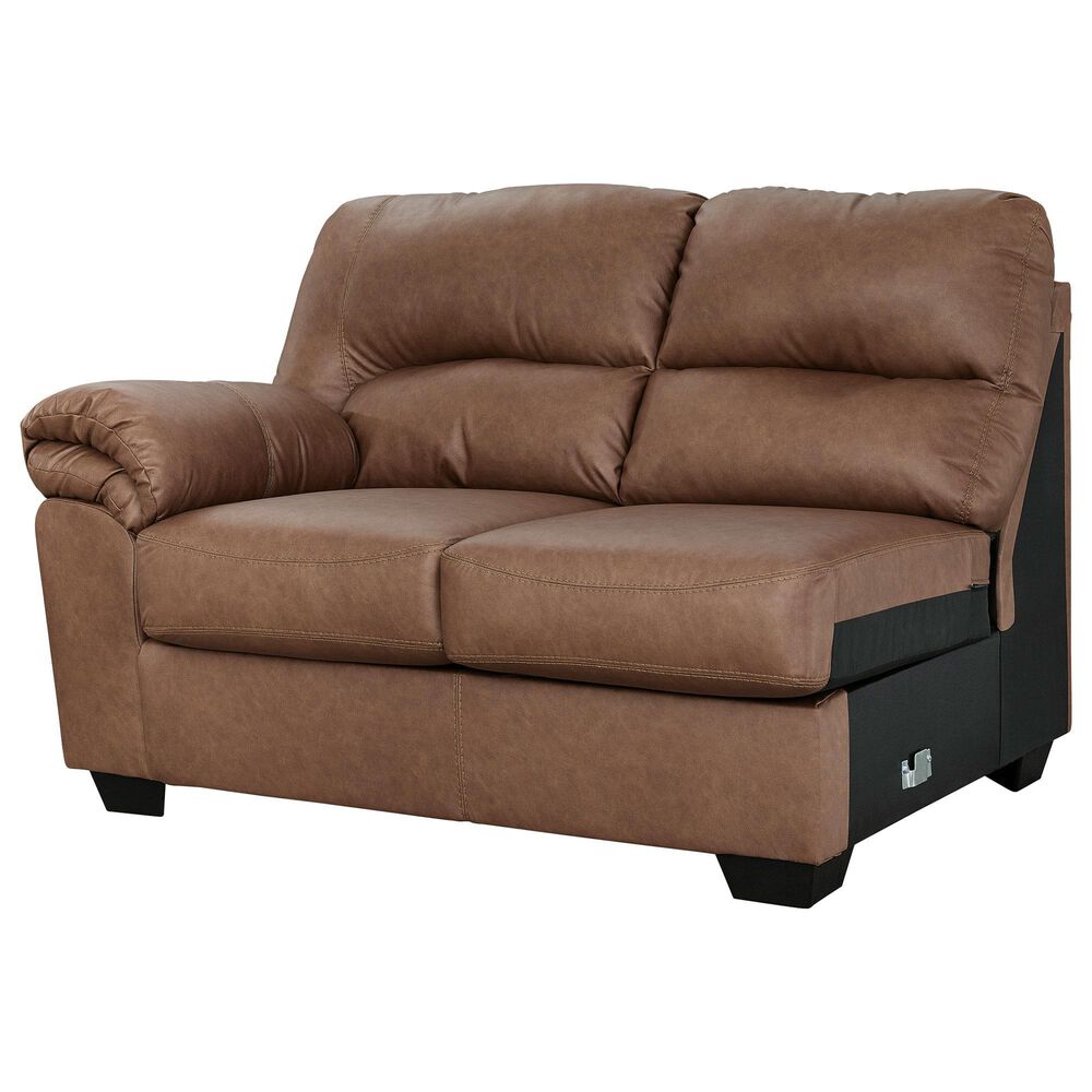 Ashley WillowBend 3-Piece Sectional with RAF Sofa in Caramel, , large