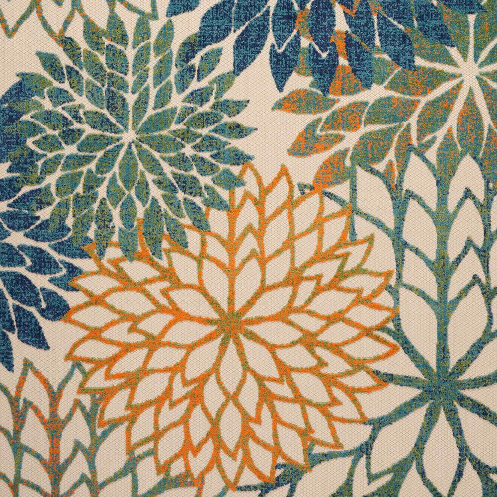 Nourison Aloha 10&#39; x 14&#39; Blue and Green Indoor/Outdoor Area Rug, , large
