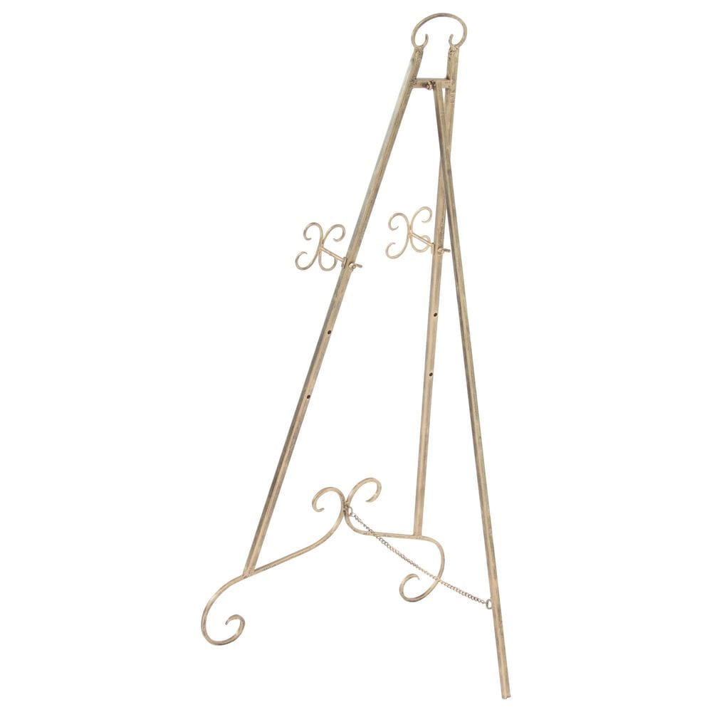 Maple and Jade Industrial Easel in Gold, , large