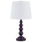 Slatehouse 20.5" Stacked Metal Table Lamp in Purple, , large