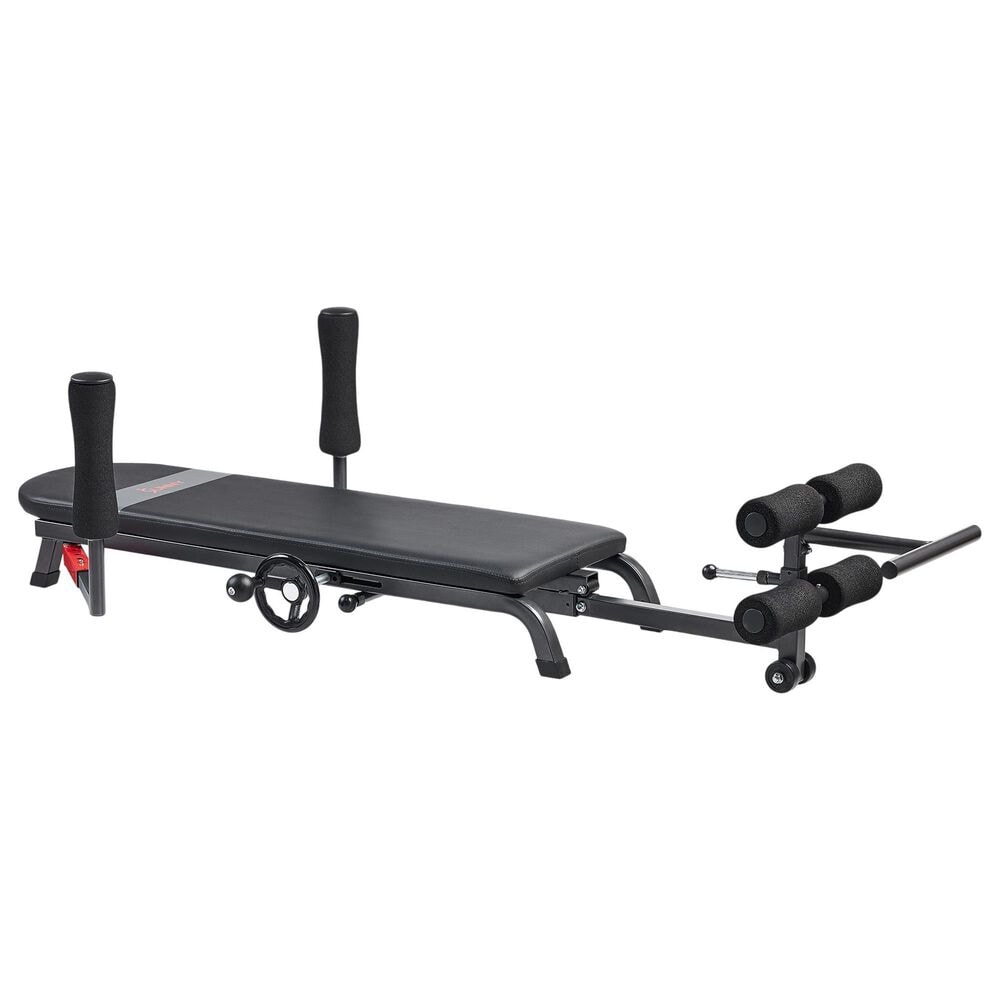 Sunny Health & Fitness Adjustable Stretch and Decompression Table in Black, , large