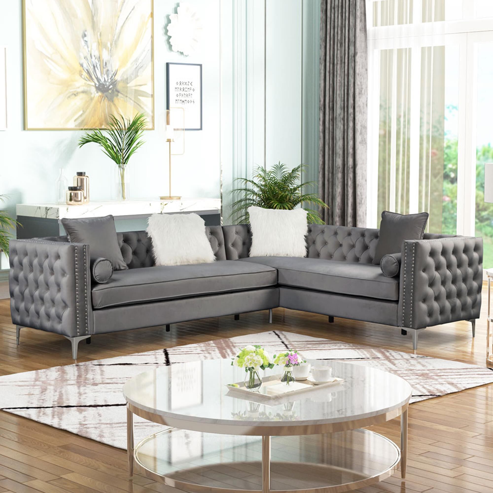 Nebraska furniture hotsell mart grey sectional