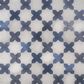 Soho Studio Malta White Star and Denim Blue Cross 6" x 6" Matte Porcelain Tile Kit, , large