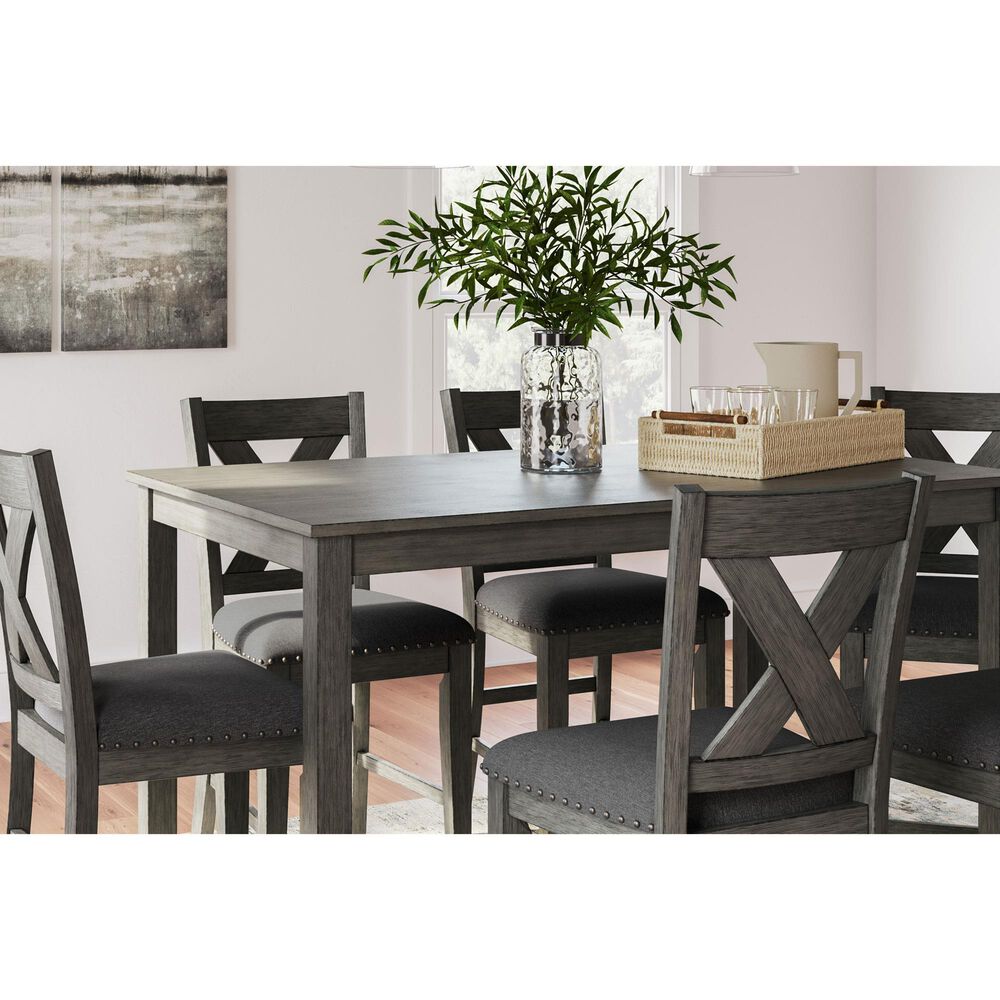 Ashley Caitbrook 7-Piece Counter Height Dining Set in Gray, , large