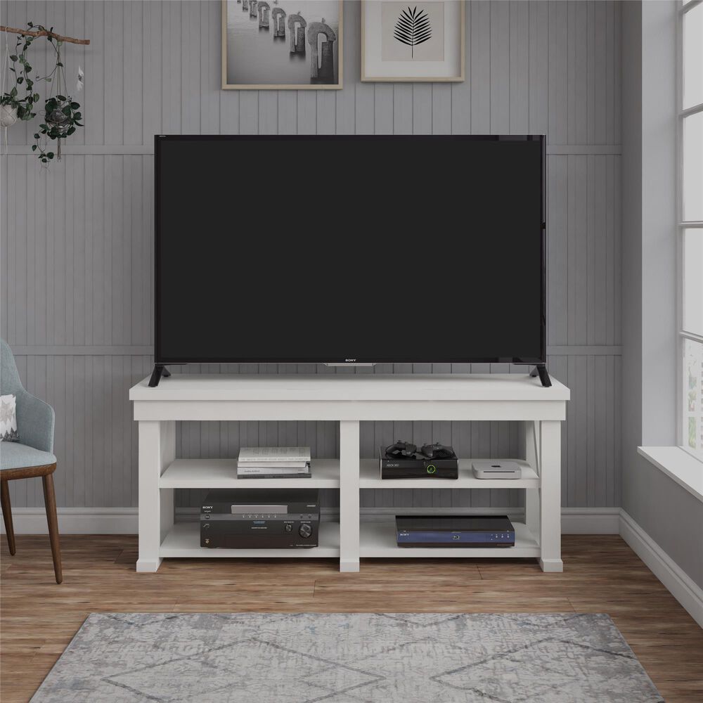 DHP Crestwood 63&quot; TV Stand in White, , large