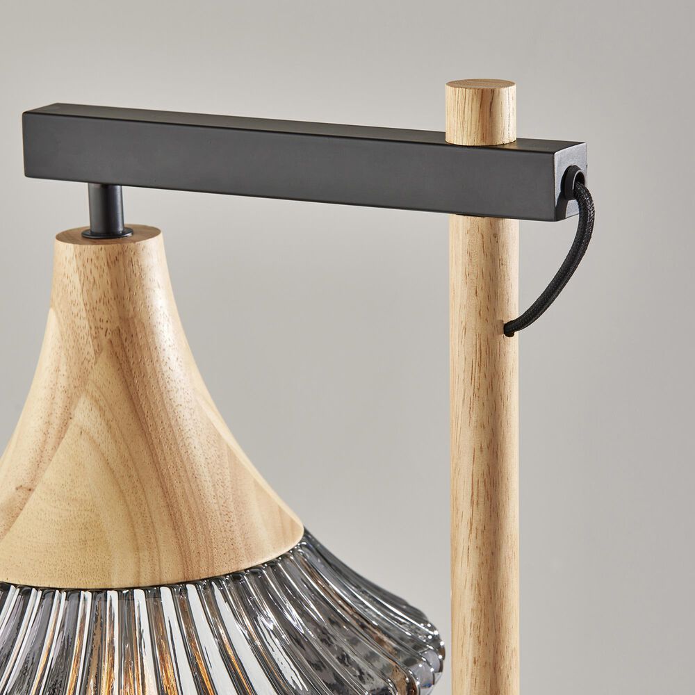 Adesso Elsie Table Lamp in Black and Natural, , large