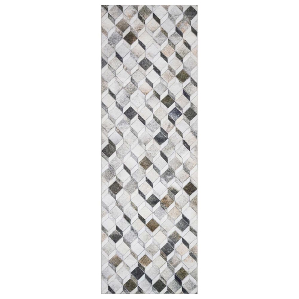 Loloi II Maddox MAD-02 2"6" x 7"6" Grey and Mocha Runner, , large