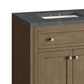 James Martin Vanities Chicago 30" Single Bathroom Vanity in Whitewashed Walnut with 3 cm Parisien Bleu Quartz Top and Rectangular Sink, , large