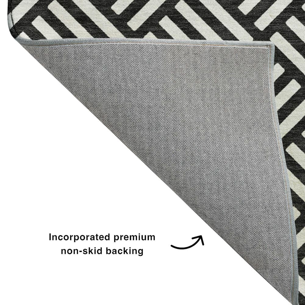 Dalyn Rug Company The Reserve TR3 Black 5&#39; x 7&#39;6&quot; Indoor/Outdoor Area Rug, , large