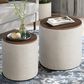Lifestyle Solutions Avery 2-Piece Nested Storage Ottoman in Linen, , large