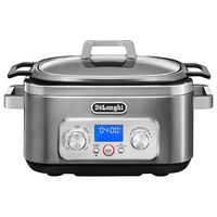 De'Longhi Livenza 6-Quart All-In-One Programmable Multi Cooker in Silver