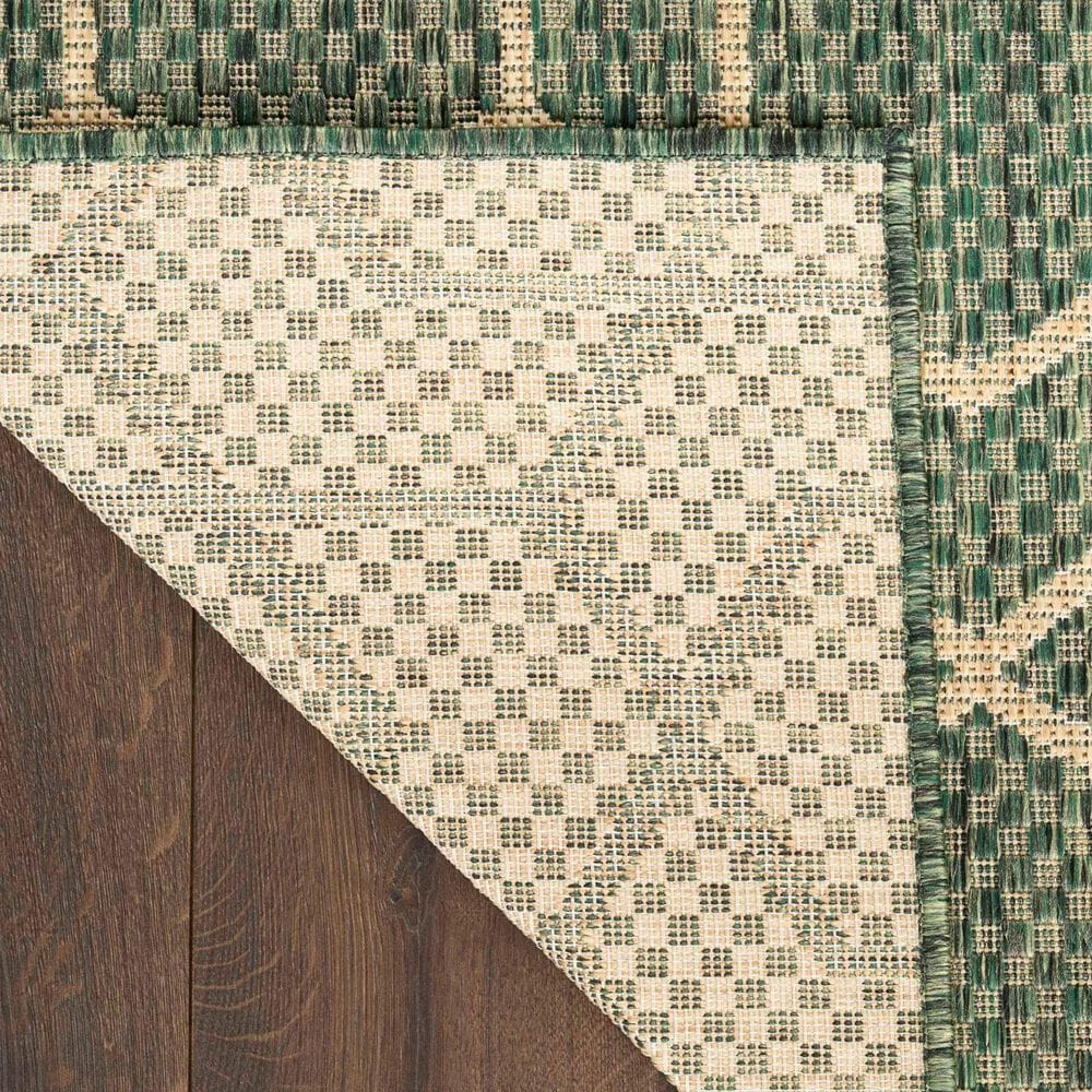Nourison Horizon HOZ01 Green 5&#39; x 7&#39; Indoor/Outdoor Area Rug, , large