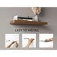 Hearth and Haven Ecco32" Floating Wall Shelf with Space-Saving Design in Walnut (Set of 2), , large