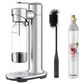 Keystone InFizz Aqua 1-Liter Sparkling Water Carbonation Machine with CO2 Canister in Brushed Stainless Steel, , large