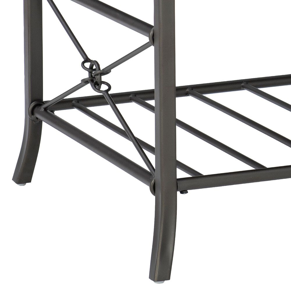 Linon Home Decor Harrison 3-Piece Occasional Table Set in Chestnut Brown and Dark Bronze, , large