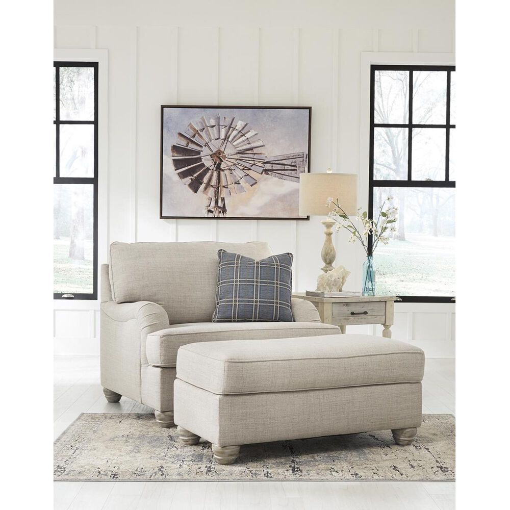 Ashley Traemore Ottoman in Linen, , large