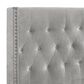 New Heritage Huxley King Upholstered Bed in Gray, , large