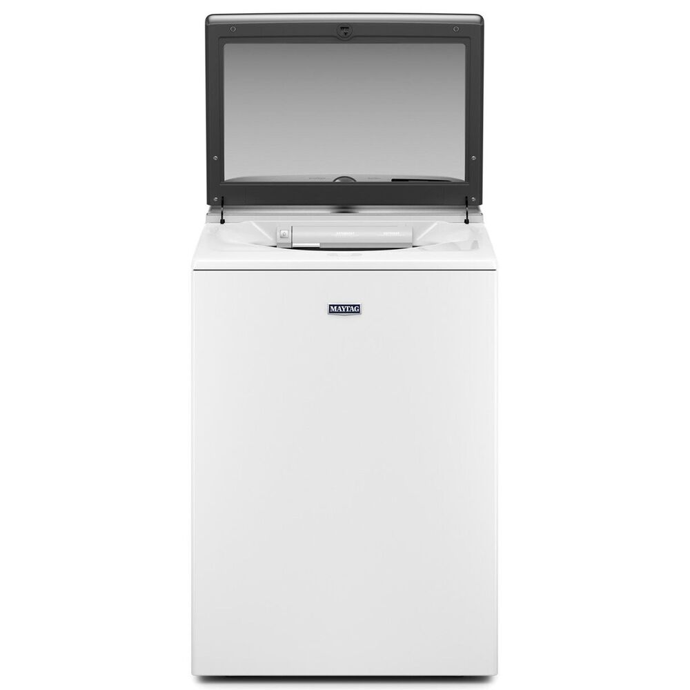 Maytag 5.3 Cu. Ft. Top Load Washer with Extra Power Button in White, , large