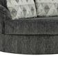 Ashley Biddeford Swivel Accent Chair in Shadow, , large