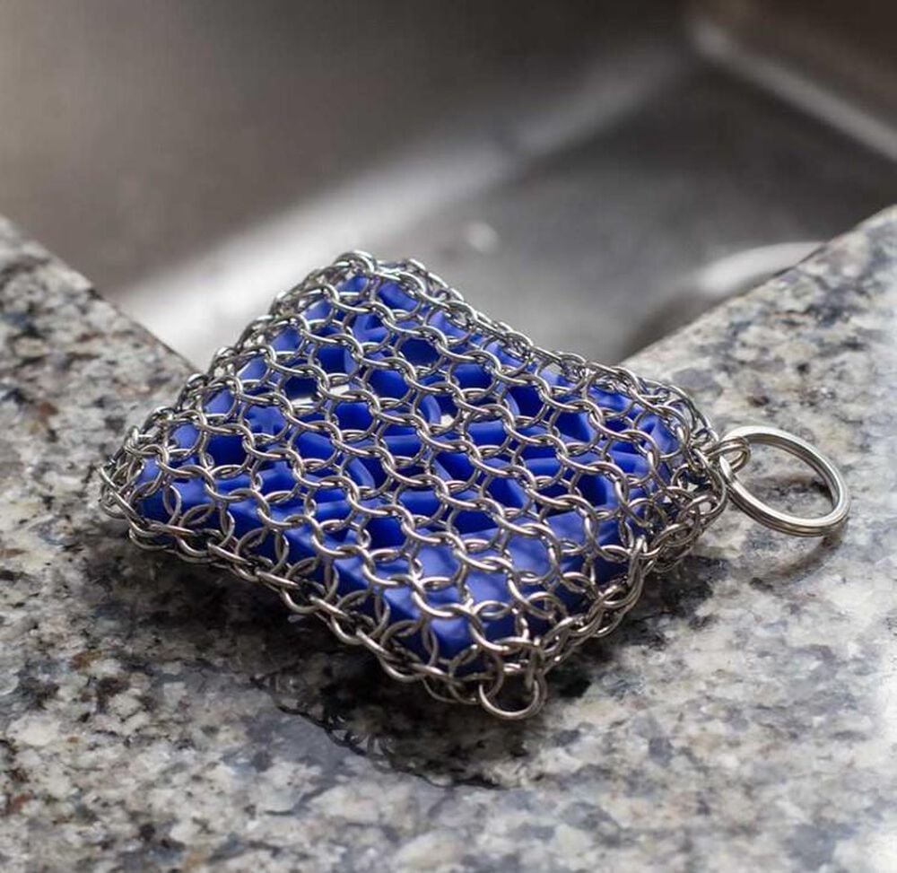 Lodge Chainmail Scrubbing Pad in Blue, , large