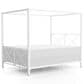 Furniture of America Rosadale Full X-Cross Canopy Bed in White, , large