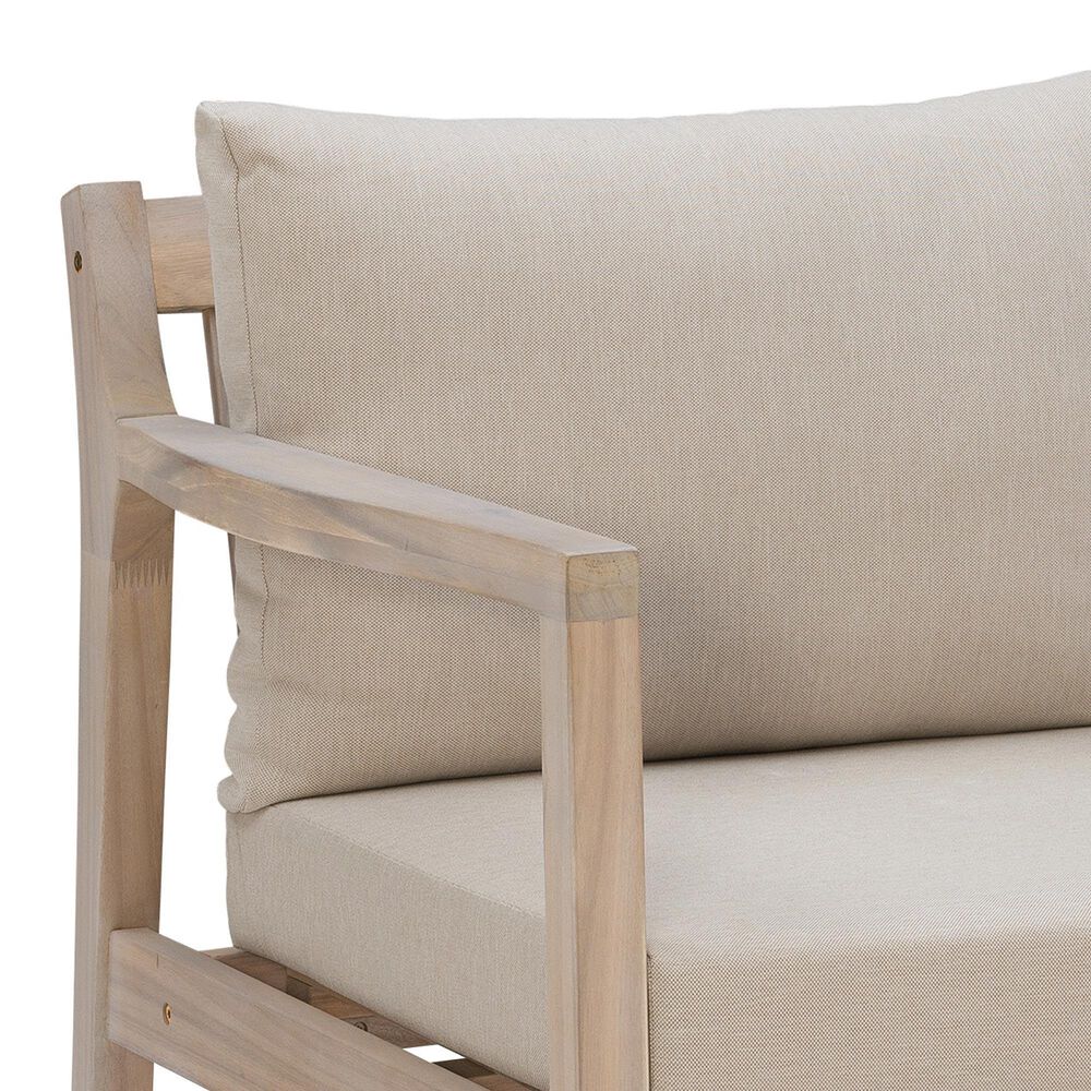 Linon Home Decor Teagon Patio Arm Chair in Beige (Set of 2), , large
