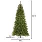 The Gerson Company 7.5" Charleston Pre-Lit Artificial Christmas Tree in Green, , large