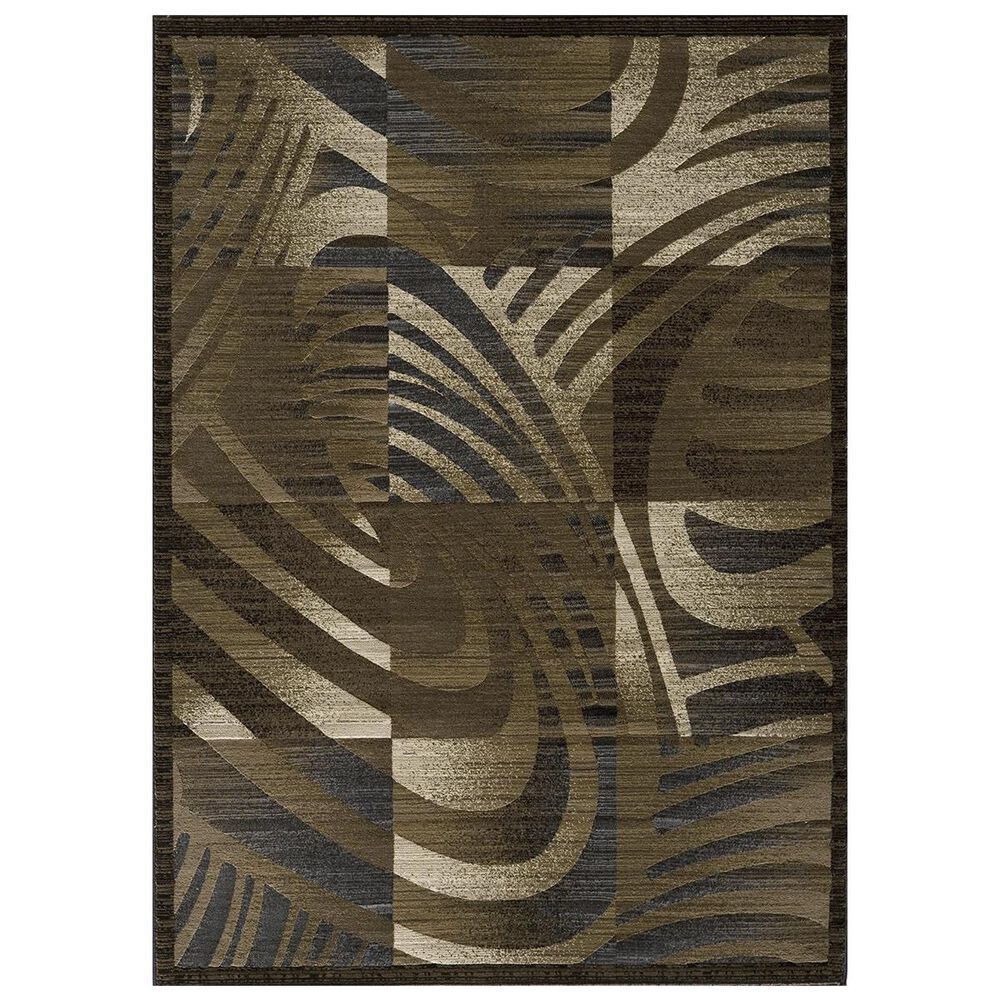 Momeni Dream DR-54 5'3" x 7'6" Brown Area Rug, , large