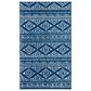 Safavieh Tulum 2" x 5" Navy and Ivory Runner, , large