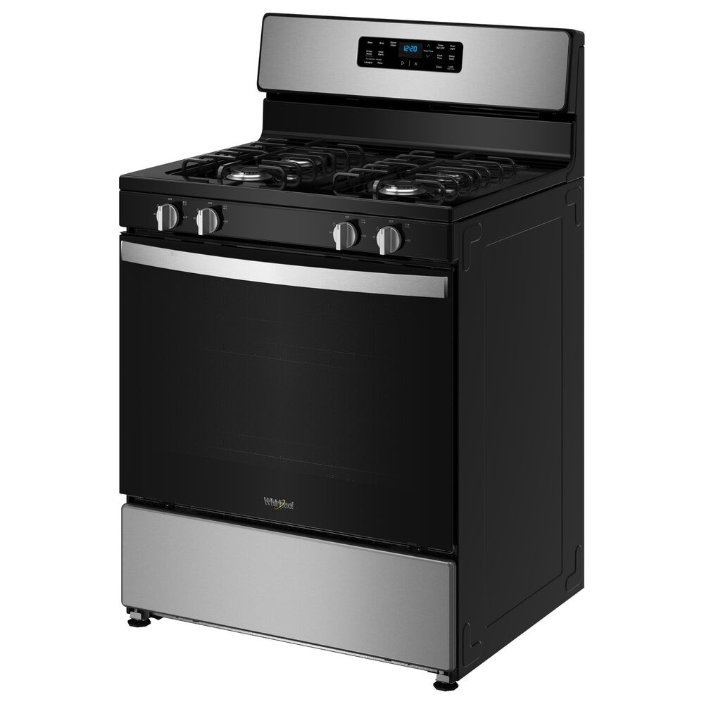Whirlpool 5.1 Cu. Ft. Gas Range with No Preheat Mode in Stainless Steel, , large