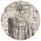 Safavieh Adirondack ADR133C 7" Round Ivory and Grey Area Rug, , large
