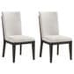 Emerald Home Furnishings Sutton Place Side Chair in Cocoa (Set of 2), , large