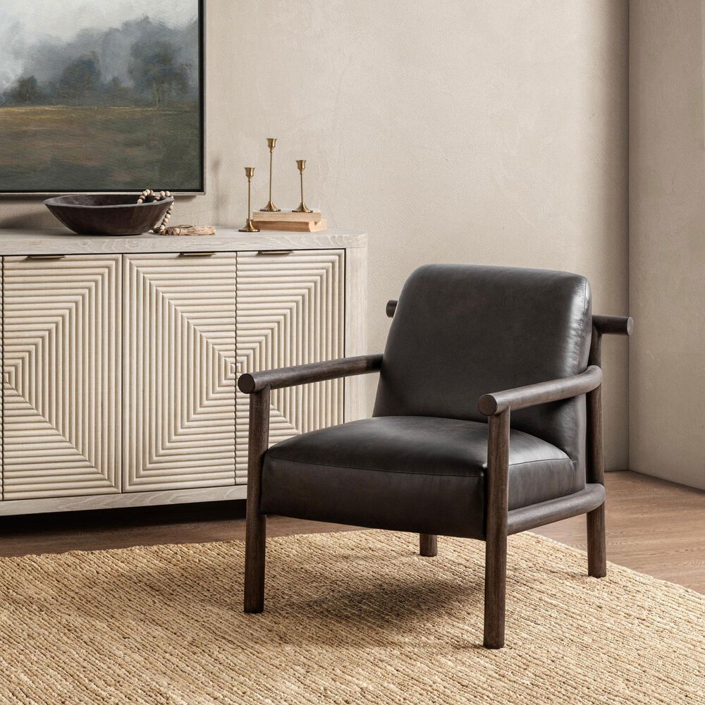Classic Home Azoria Accent Chair in Dark Roast, , large
